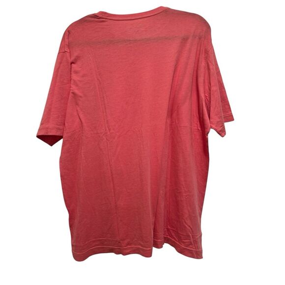 PETER MILLAR Seaside T-Shirt Mens Wash Pocket Tee Plem Coral Pink NEW XXL - Picture 2 of 2